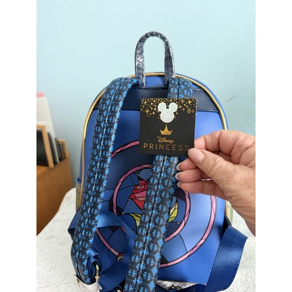 Disney Loungefly Mini Backpack Beauty & the Beast Enchantress D23 Exclusive NWT - Picture 3 of 7
